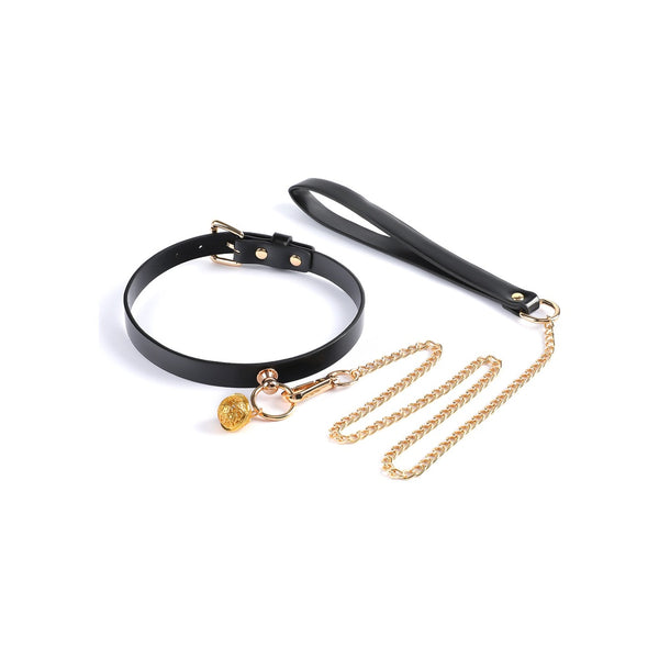 Collier & Laisse Or